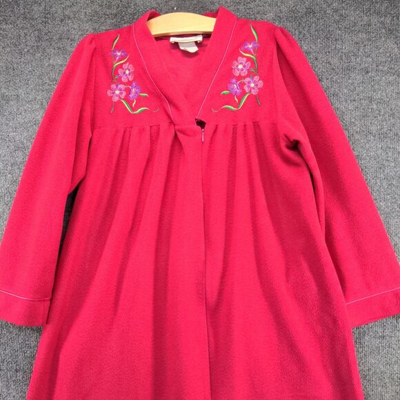 Vandemere Women's Fleece Nightgown Pullover Actual 37x52 Pink - Picture 6 of 12